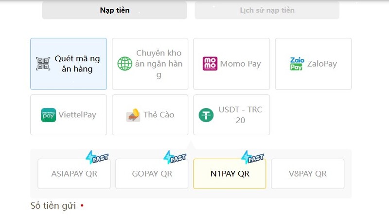 Nạp rút Wstar77 - Hướng dẫn giao dịch an toàn và nhanh chóng 1 Quét mã ngân hàng là hình thức nạp tiền phổ biến và an toàn nhất tại Wstar77