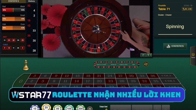 Hướng Dẫn Chơi Live Casino Sexy Lobby Tại Wstar77 Rõ Ràng 3 Roulette nhận được nhiều lời khen có cánh
